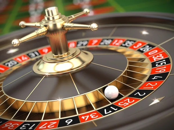 Close-up view of the roulette wheel and betting table at dewanalo Speed Roulette